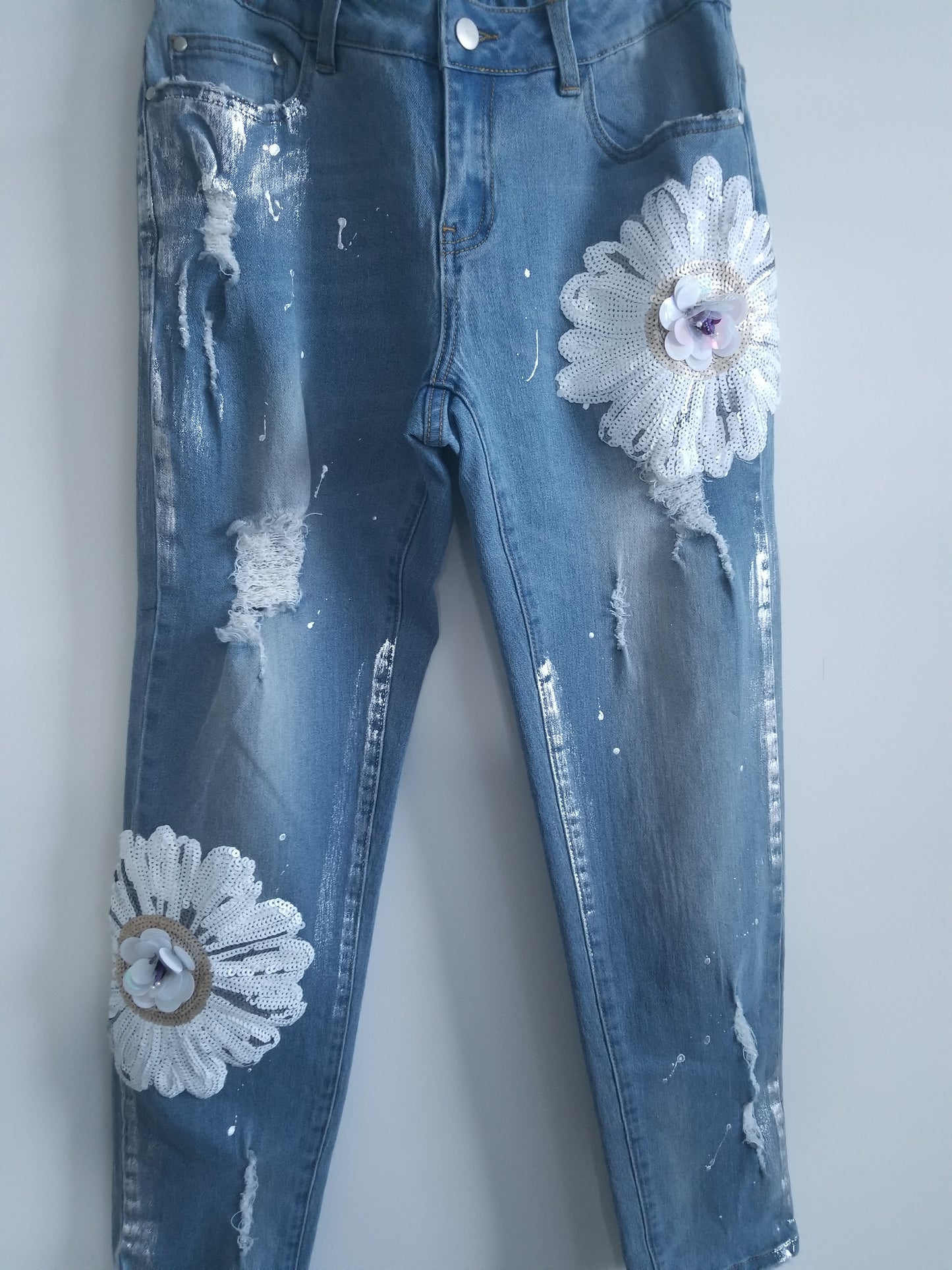 Flower Power Jeans-Size 6